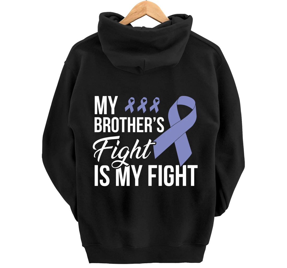 Stomach Cancer Fight Cancer Ribbon Pullover Hoodie