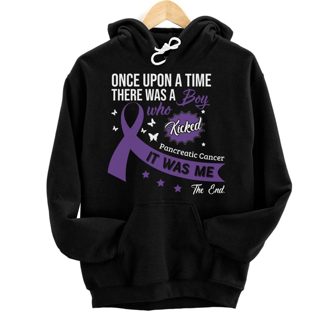 Pancreatic Cancer Fight Cancer Ribbon Pullover Hoodie