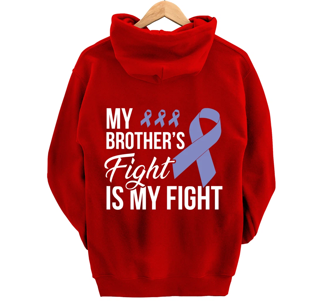 Stomach Cancer Fight Cancer Ribbon Pullover Hoodie