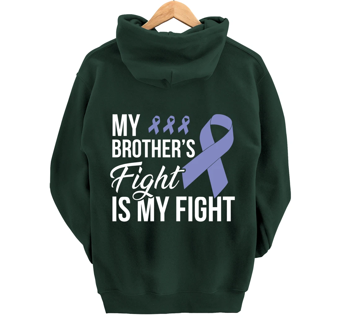 Stomach Cancer Fight Cancer Ribbon Pullover Hoodie