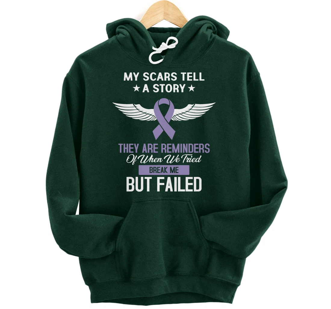 Testicular Cancer Fight Cancer Ribbon Pullover Hoodie