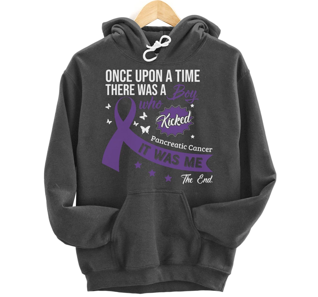 Pancreatic Cancer Fight Cancer Ribbon Pullover Hoodie