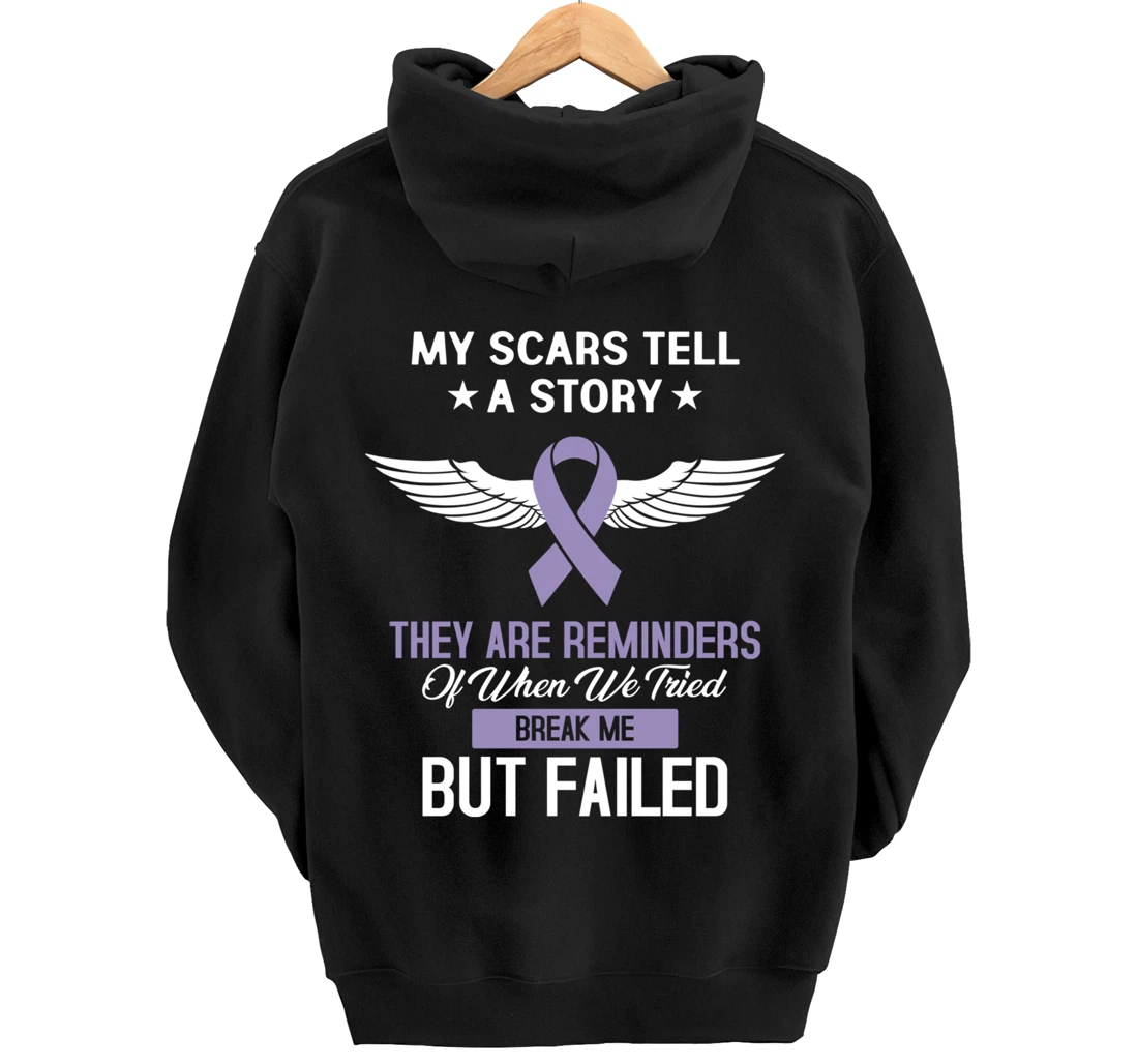 Testicular Cancer Fight Cancer Ribbon Pullover Hoodie