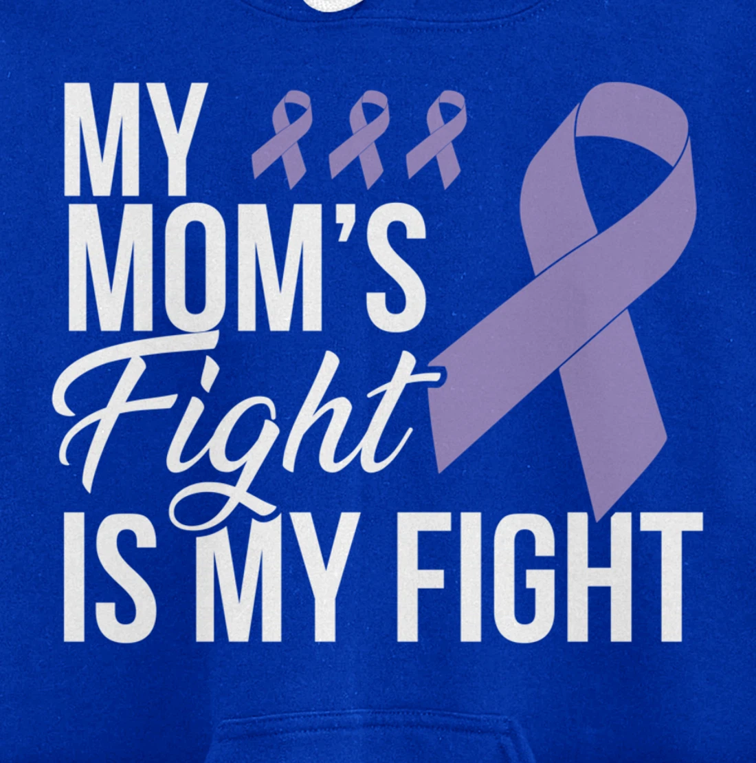 Testicular Cancer Fight Cancer Ribbon Pullover Hoodie