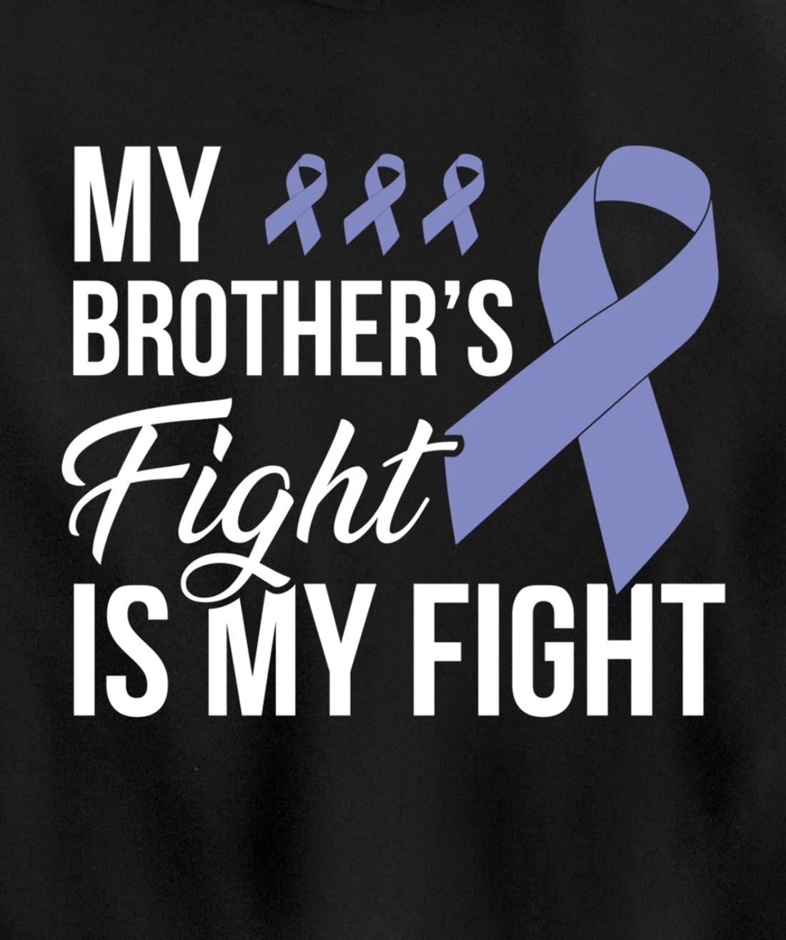 Stomach Cancer Fight Cancer Ribbon Pullover Hoodie