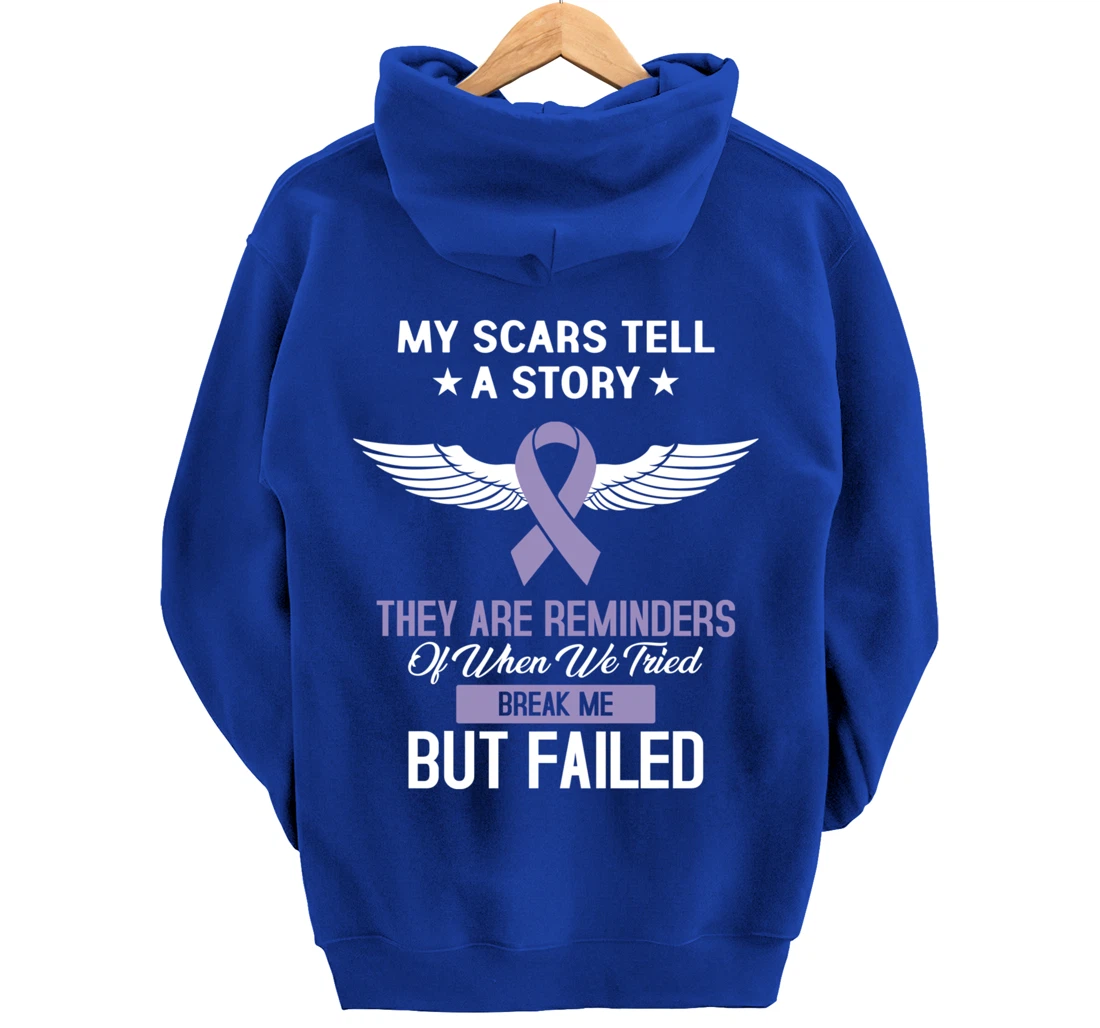 Testicular Cancer Fight Cancer Ribbon Pullover Hoodie