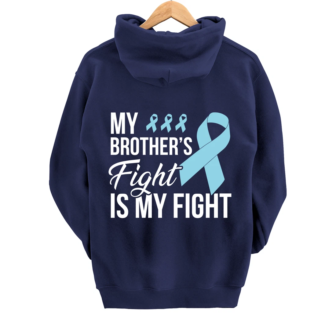 Prostate Cancer Fight Cancer Ribbon Pullover Hoodie