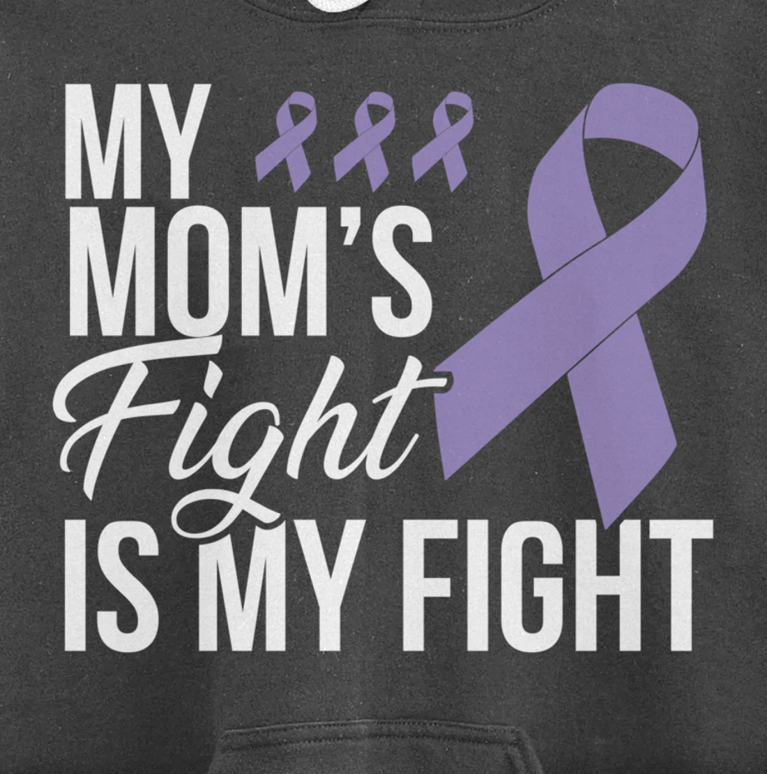 Testicular Cancer Fight Cancer Ribbon Pullover Hoodie