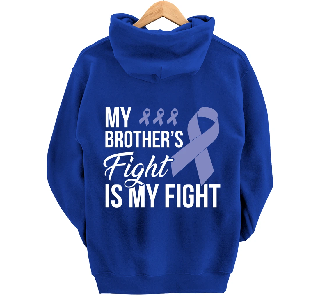 Stomach Cancer Fight Cancer Ribbon Pullover Hoodie
