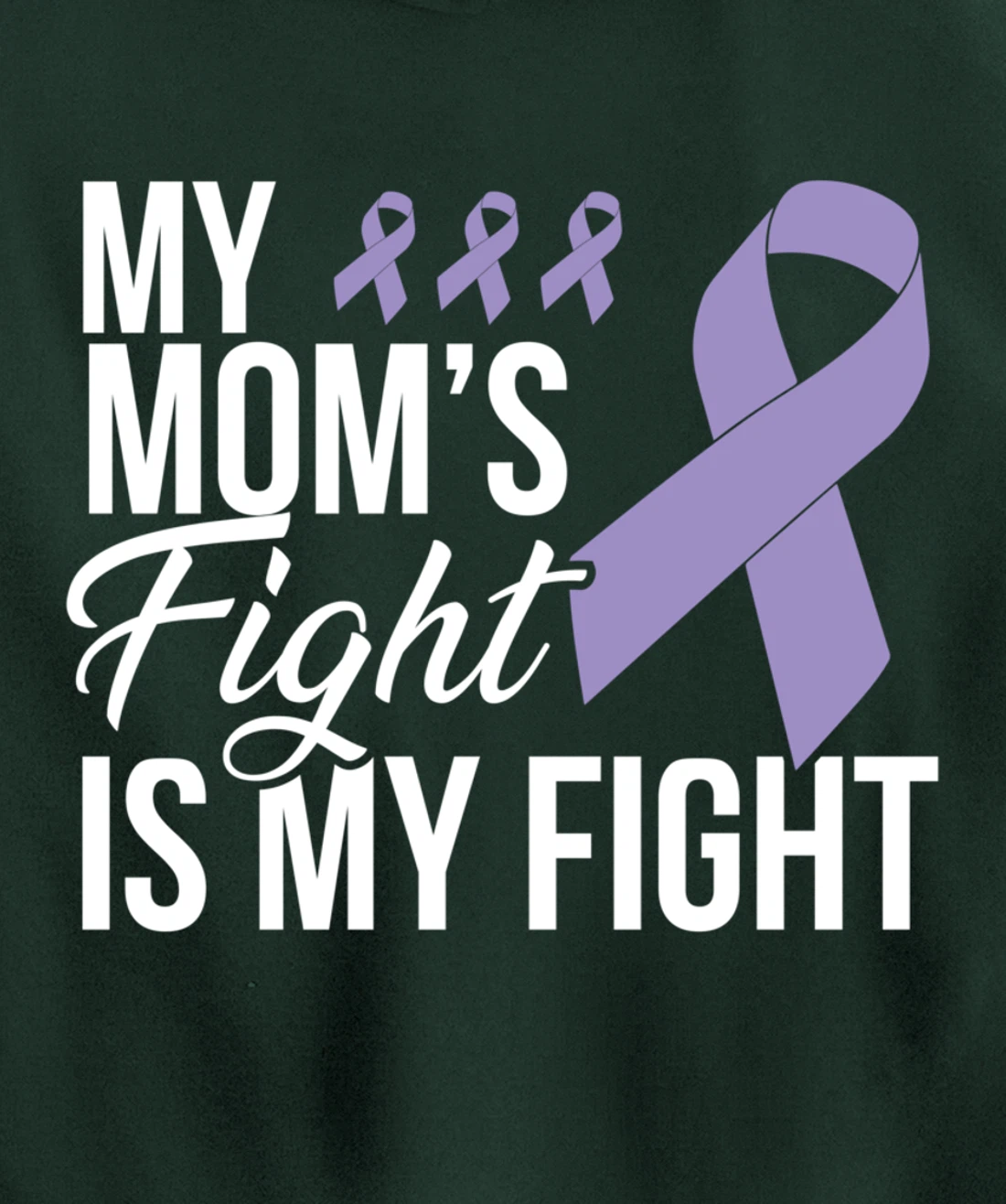 Testicular Cancer Fight Cancer Ribbon Pullover Hoodie