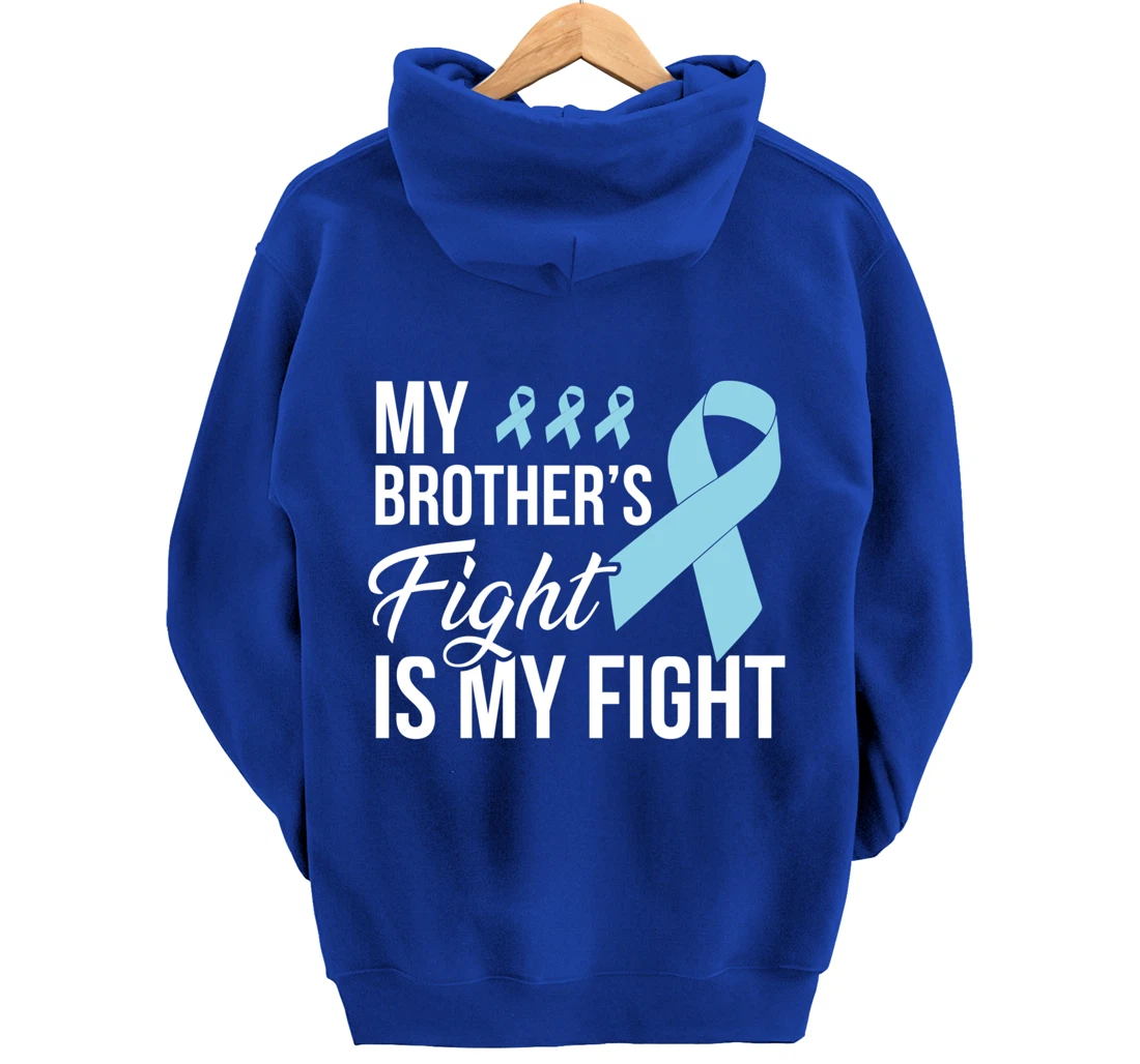 Prostate Cancer Fight Cancer Ribbon Pullover Hoodie
