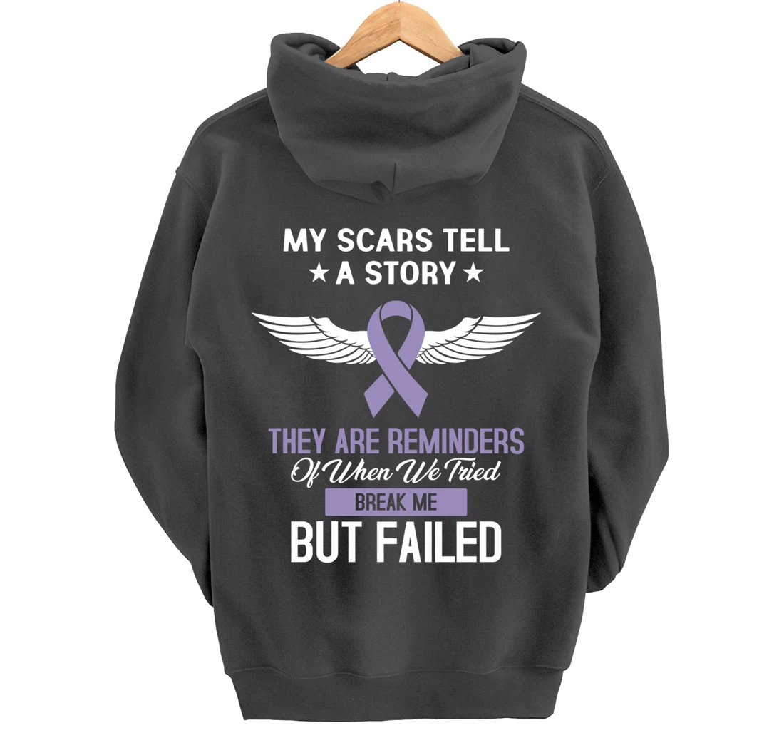 Testicular Cancer Fight Cancer Ribbon Pullover Hoodie