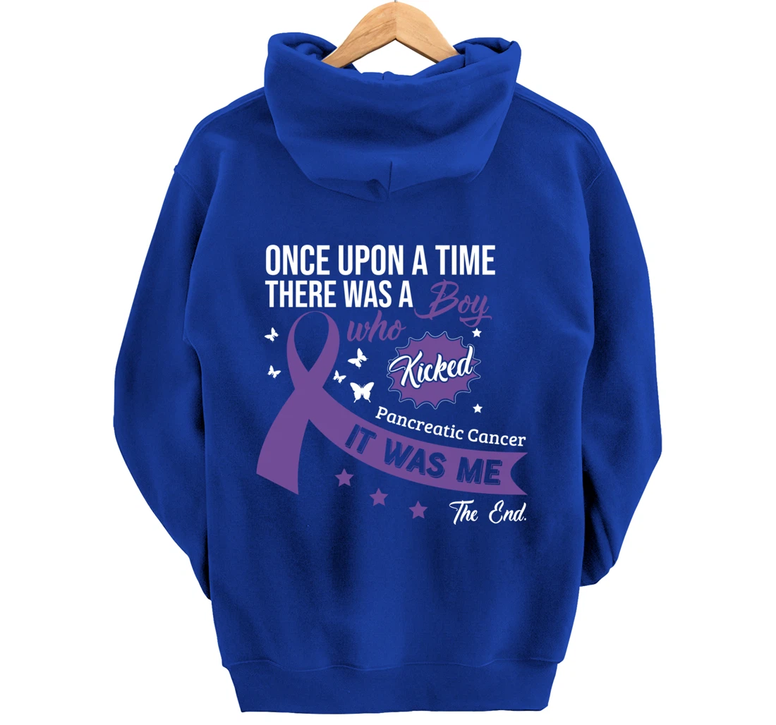 Pancreatic Cancer Fight Cancer Ribbon Pullover Hoodie
