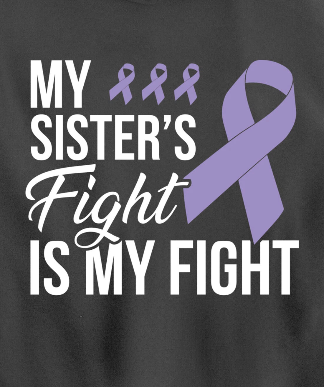 Testicular Cancer Fight Cancer Ribbon Pullover Hoodie