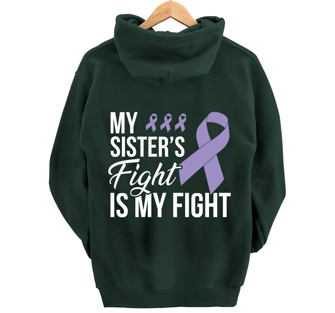 Testicular Cancer Fight Cancer Ribbon Pullover Hoodie