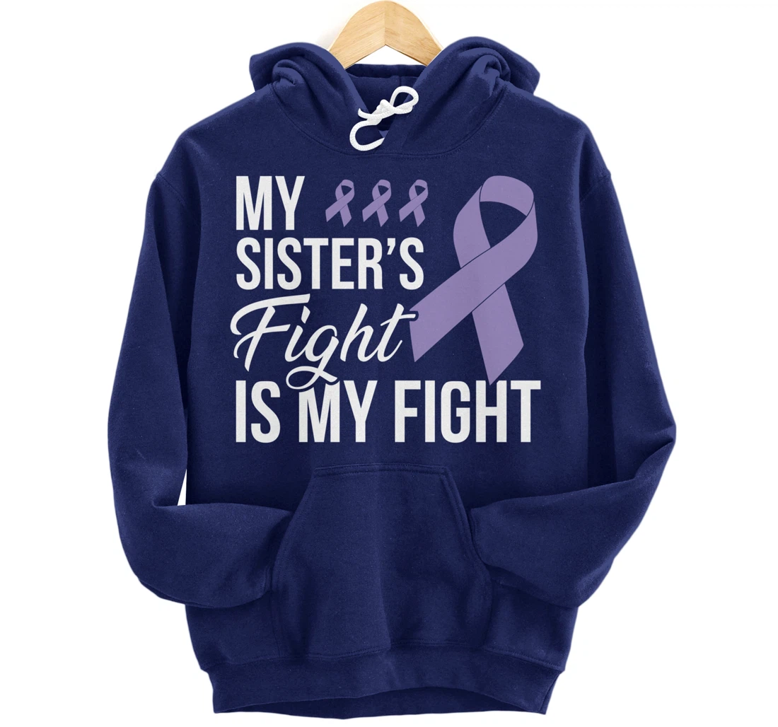 Testicular Cancer Fight Cancer Ribbon Pullover Hoodie