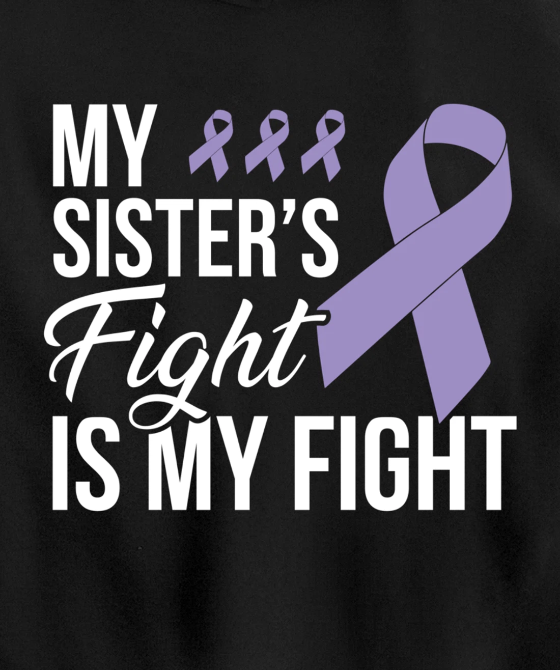 Testicular Cancer Fight Cancer Ribbon Pullover Hoodie