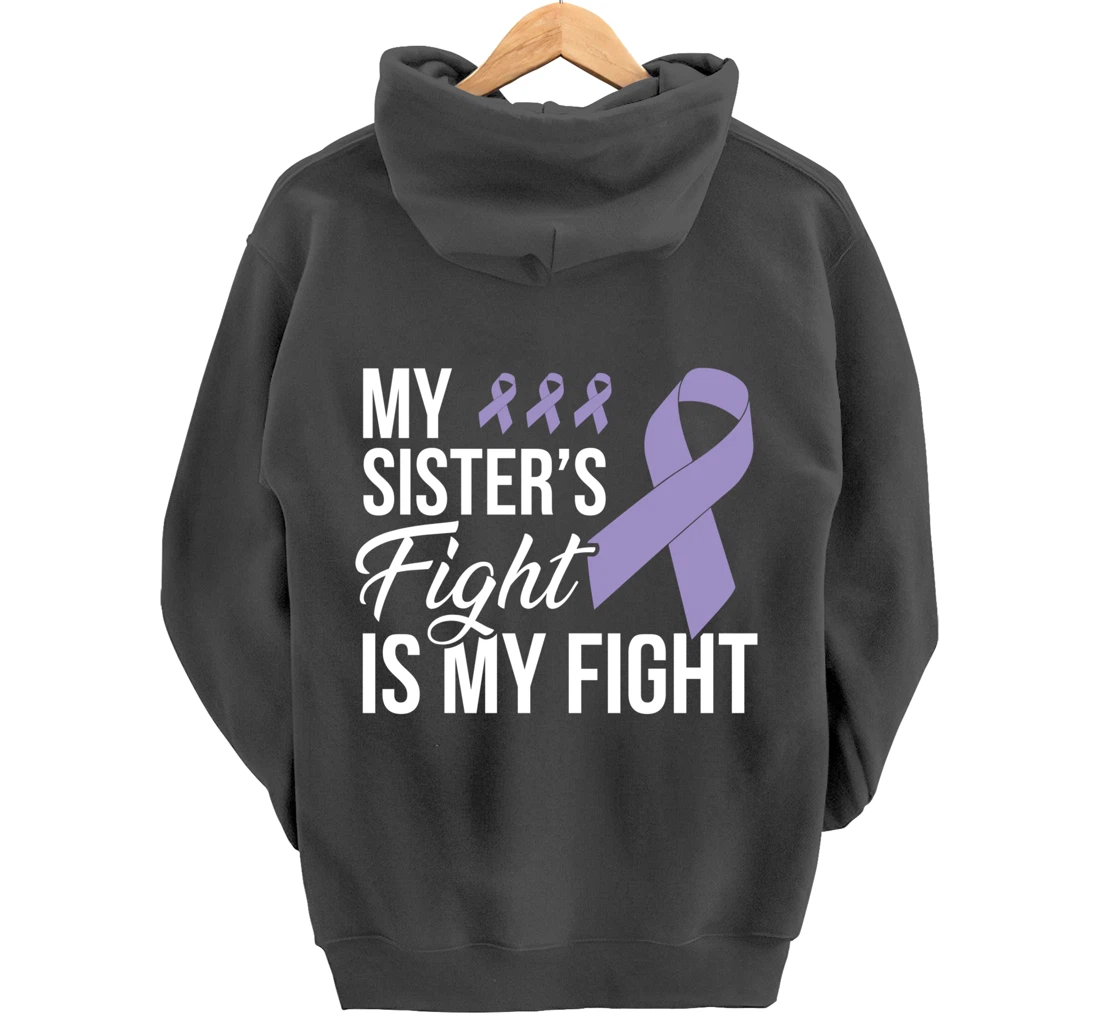 Testicular Cancer Fight Cancer Ribbon Pullover Hoodie