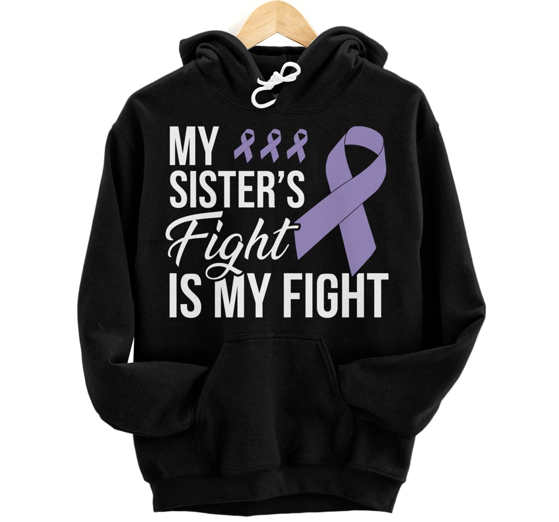 Testicular Cancer Fight Cancer Ribbon Pullover Hoodie