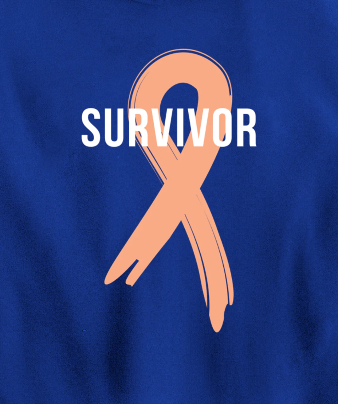 Uterine Cancer Fight Cancer Ribbon Pullover Hoodie