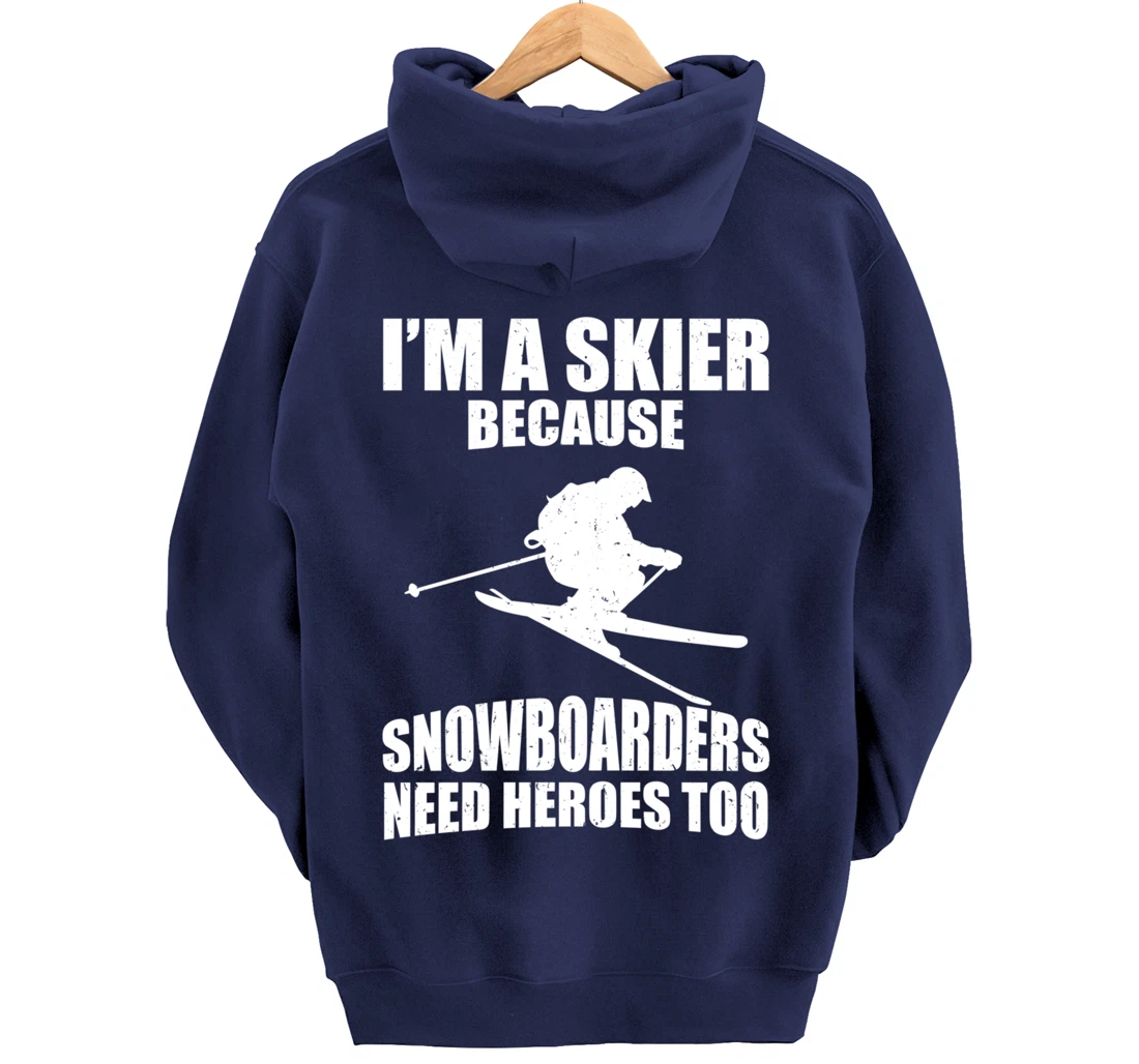 Now & Mountain Holidays Skiing Sport I'm a skier Pullover Hoodie