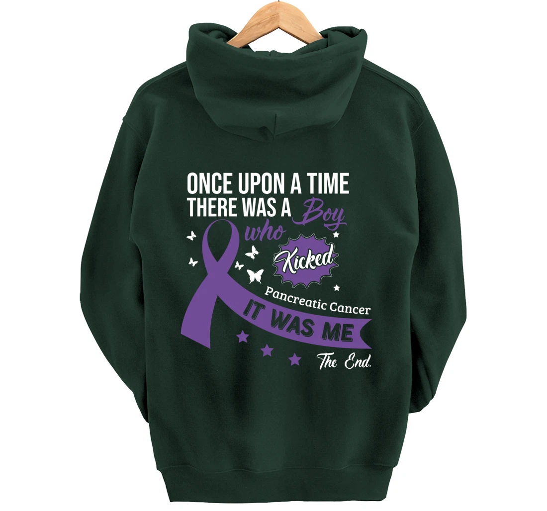Pancreatic Cancer Fight Cancer Ribbon Pullover Hoodie