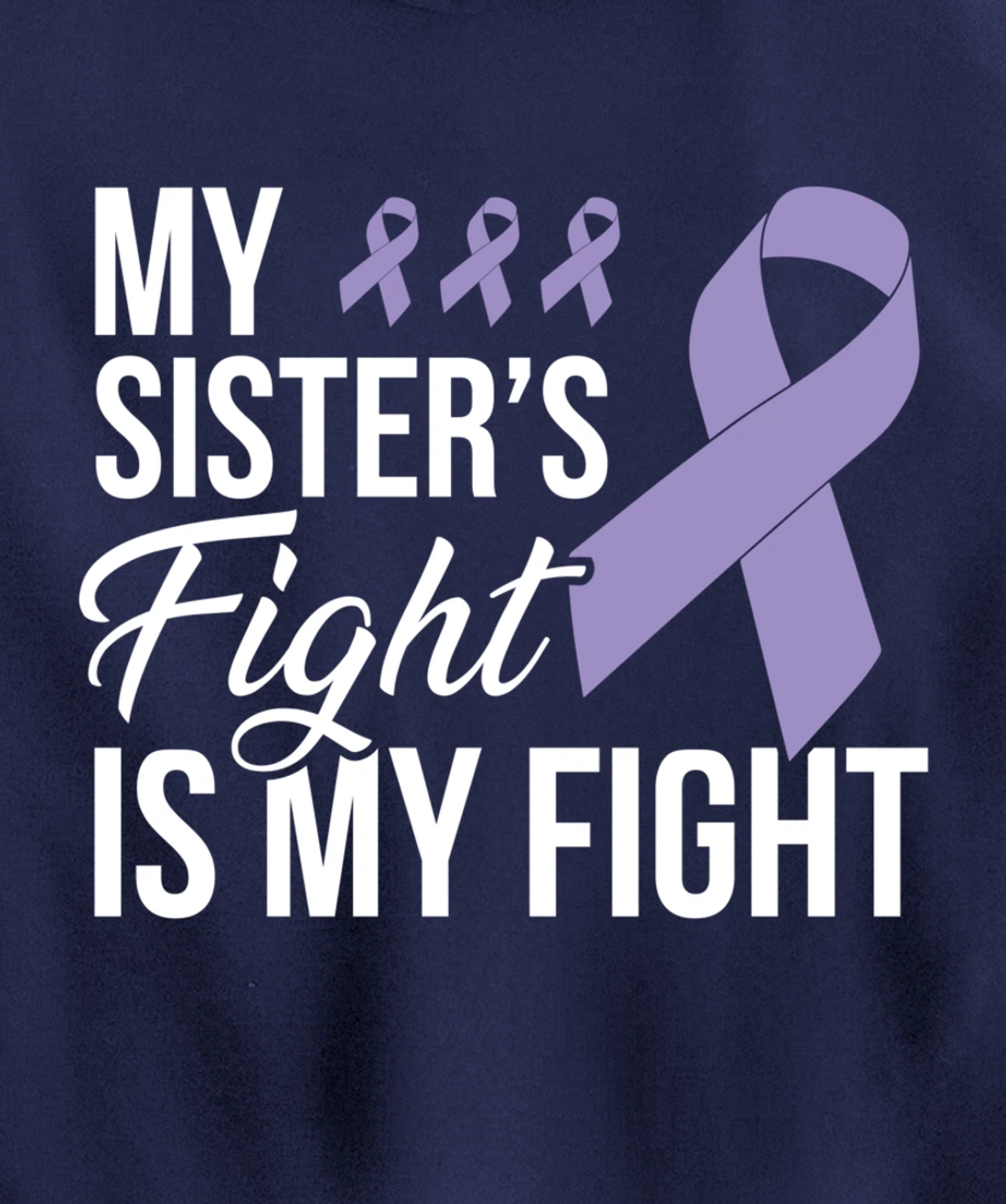 Testicular Cancer Fight Cancer Ribbon Pullover Hoodie