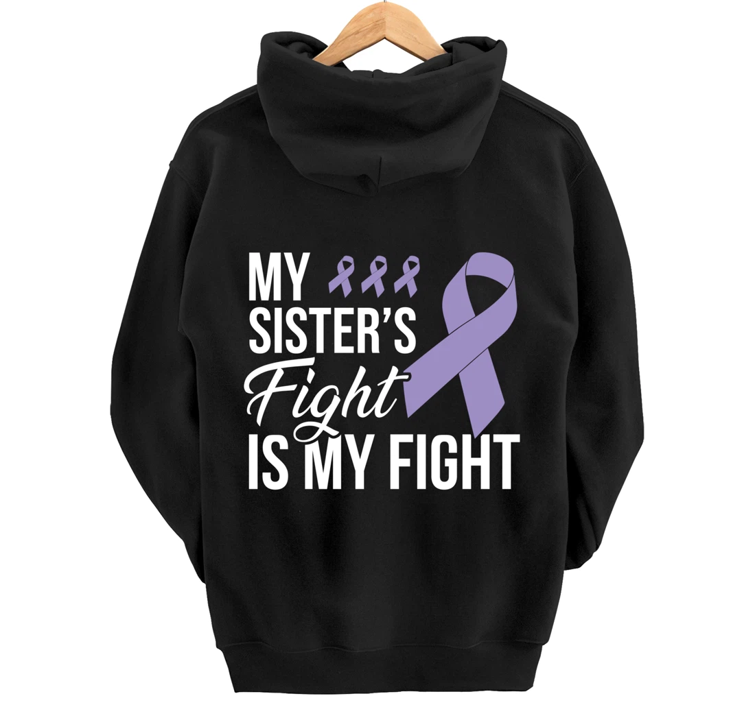 Testicular Cancer Fight Cancer Ribbon Pullover Hoodie