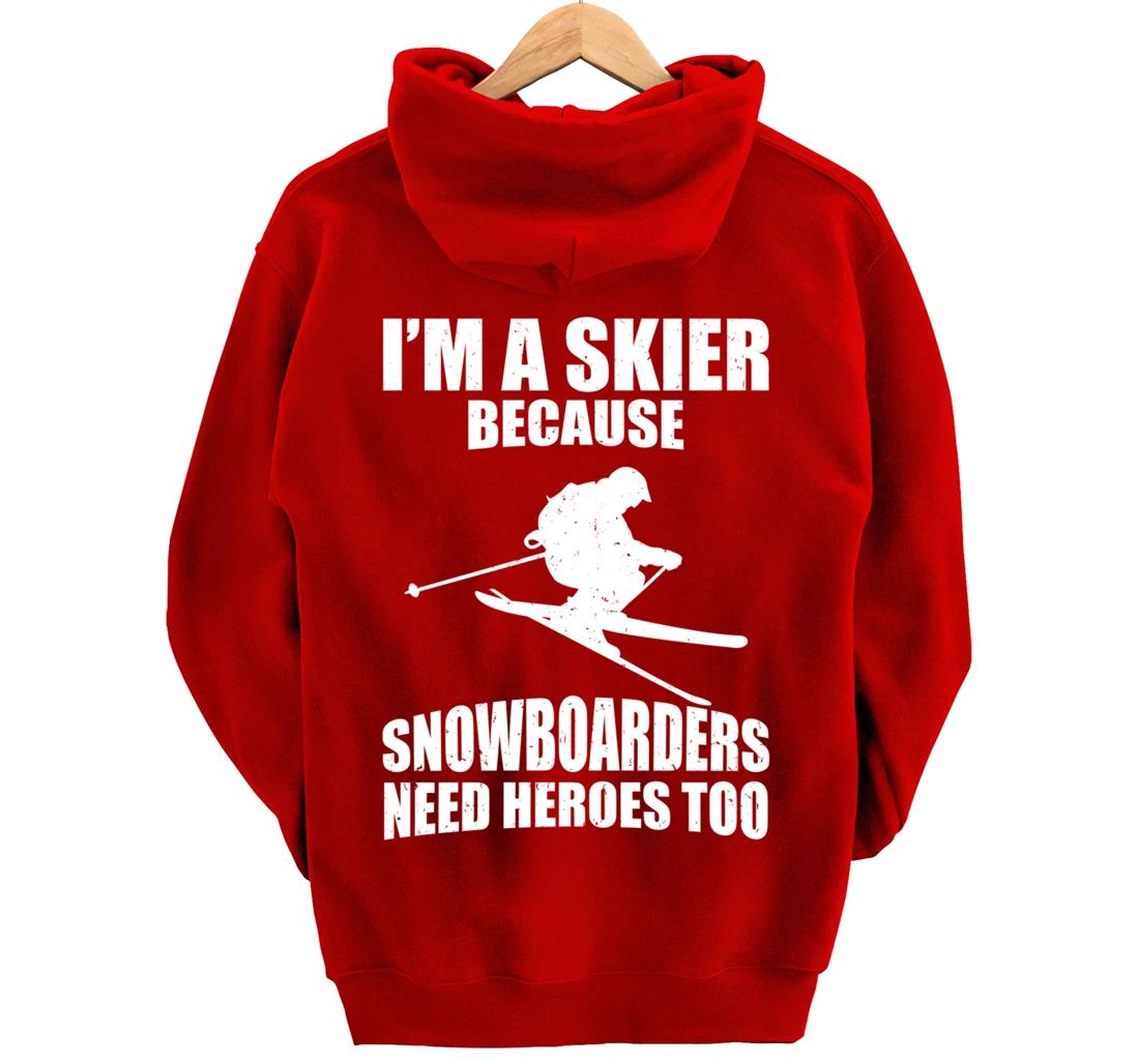 Now & Mountain Holidays Skiing Sport I'm a skier Pullover Hoodie