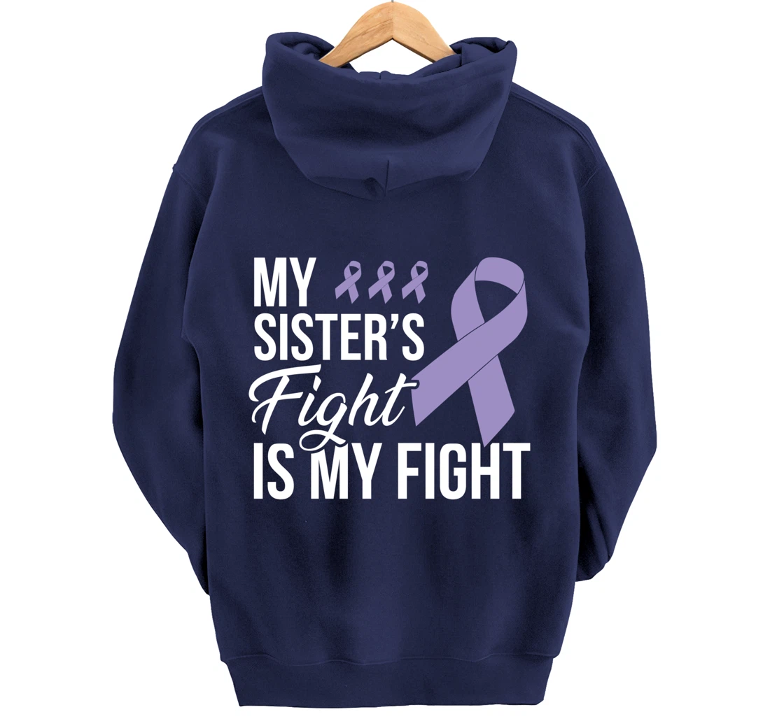 Testicular Cancer Fight Cancer Ribbon Pullover Hoodie
