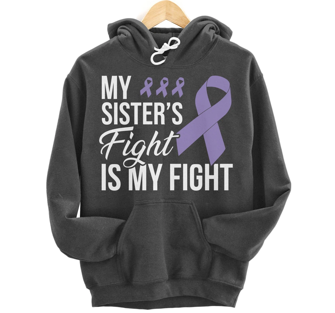 Testicular Cancer Fight Cancer Ribbon Pullover Hoodie
