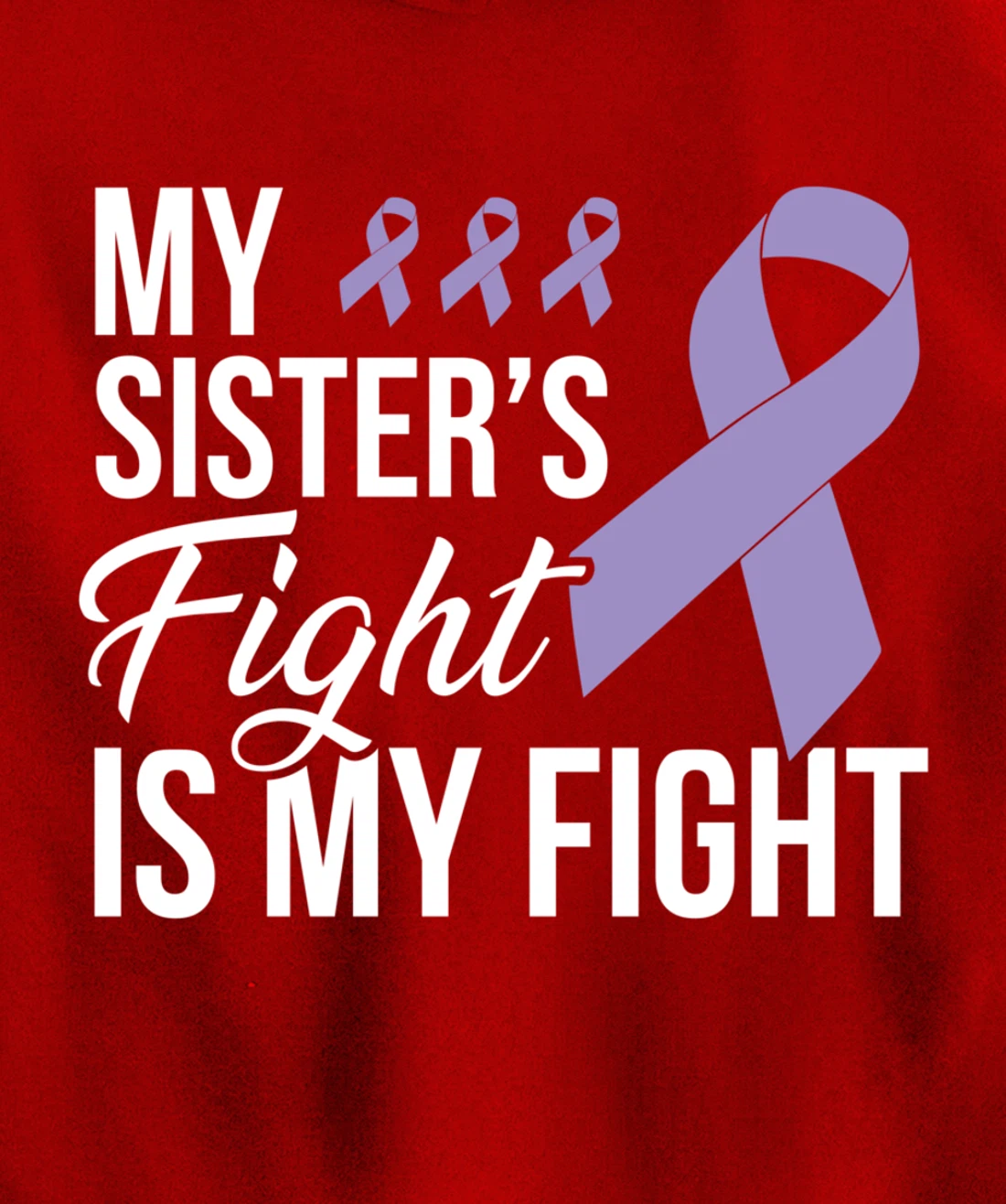 Testicular Cancer Fight Cancer Ribbon Pullover Hoodie