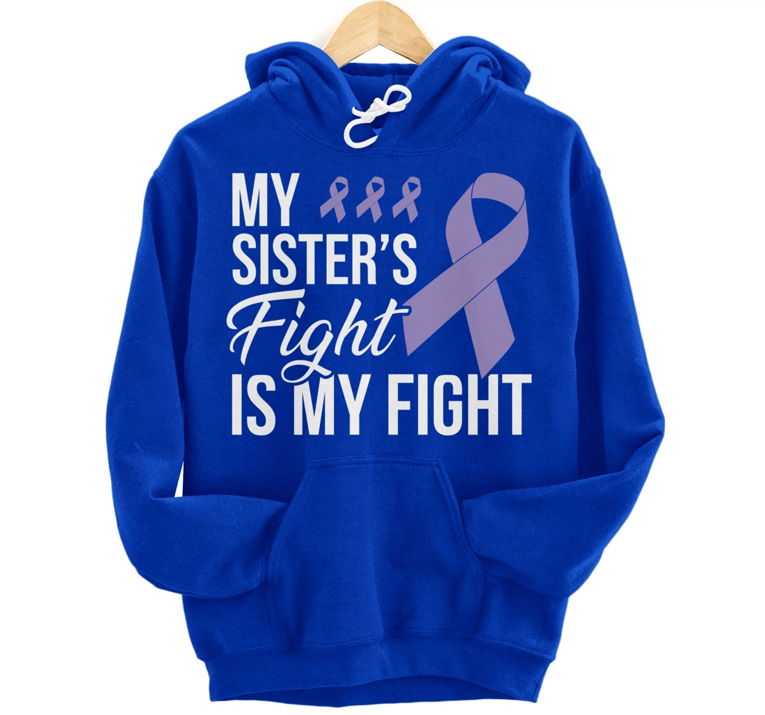 Testicular Cancer Fight Cancer Ribbon Pullover Hoodie