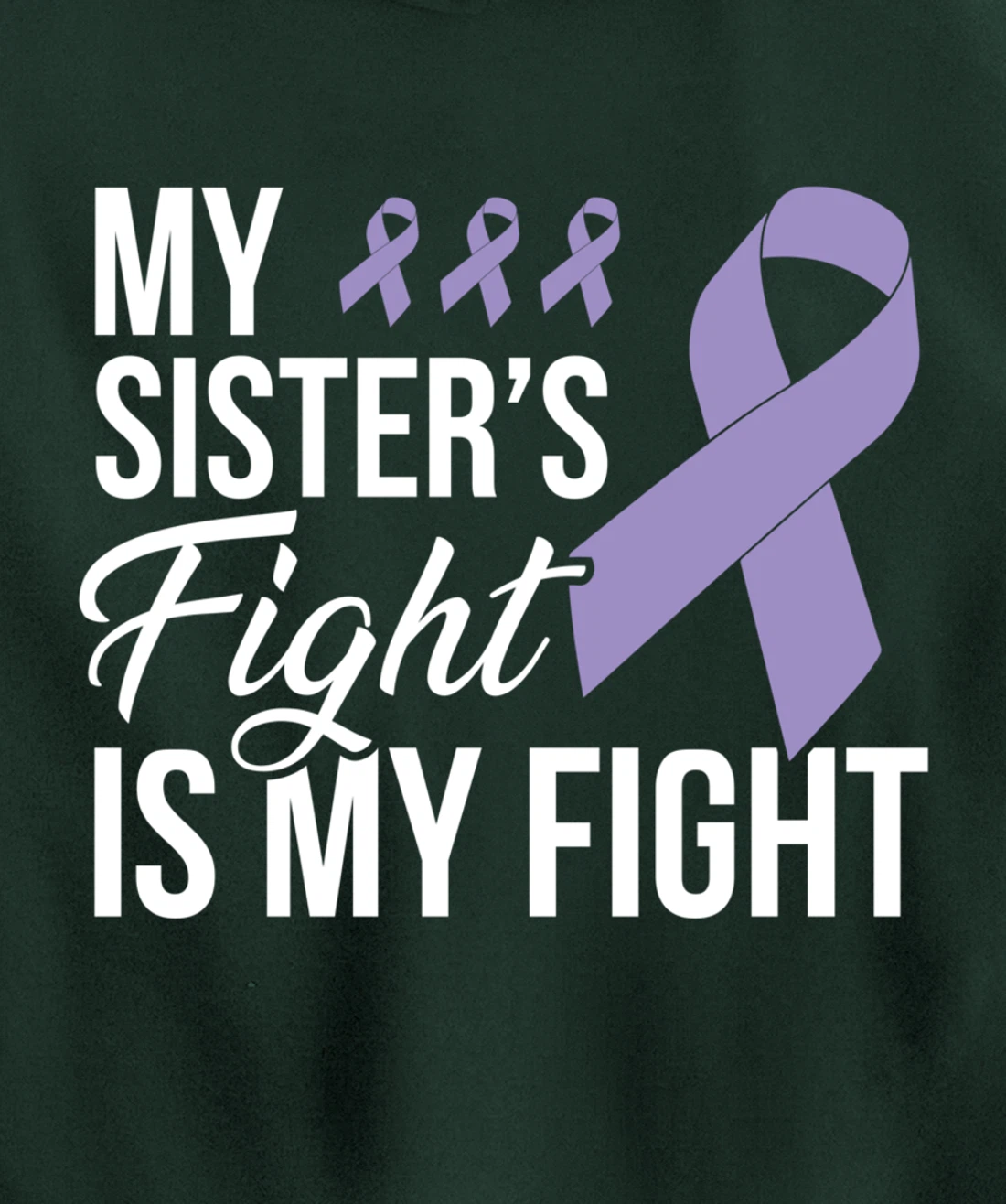 Testicular Cancer Fight Cancer Ribbon Pullover Hoodie