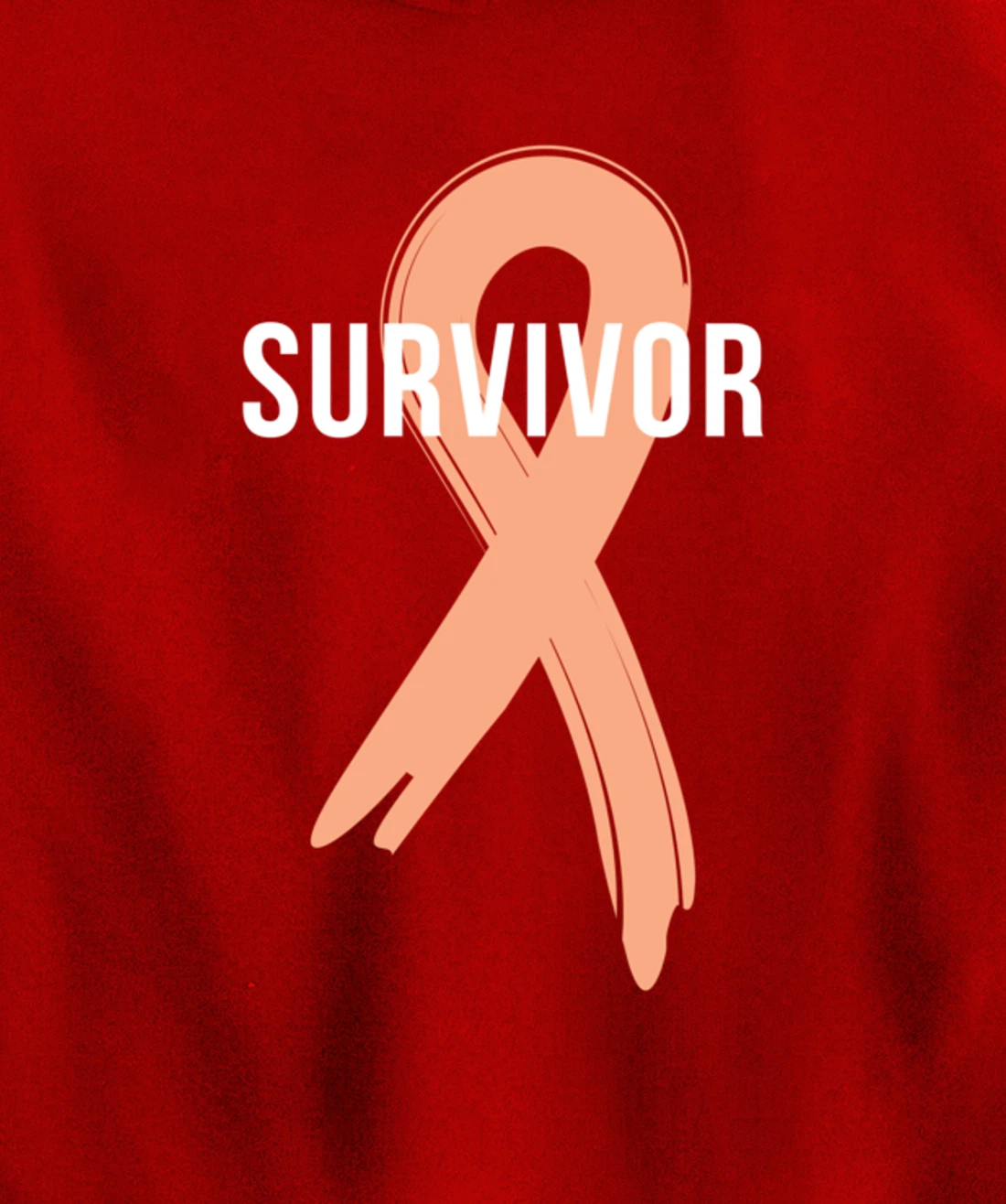 Uterine Cancer Fight Cancer Ribbon Pullover Hoodie