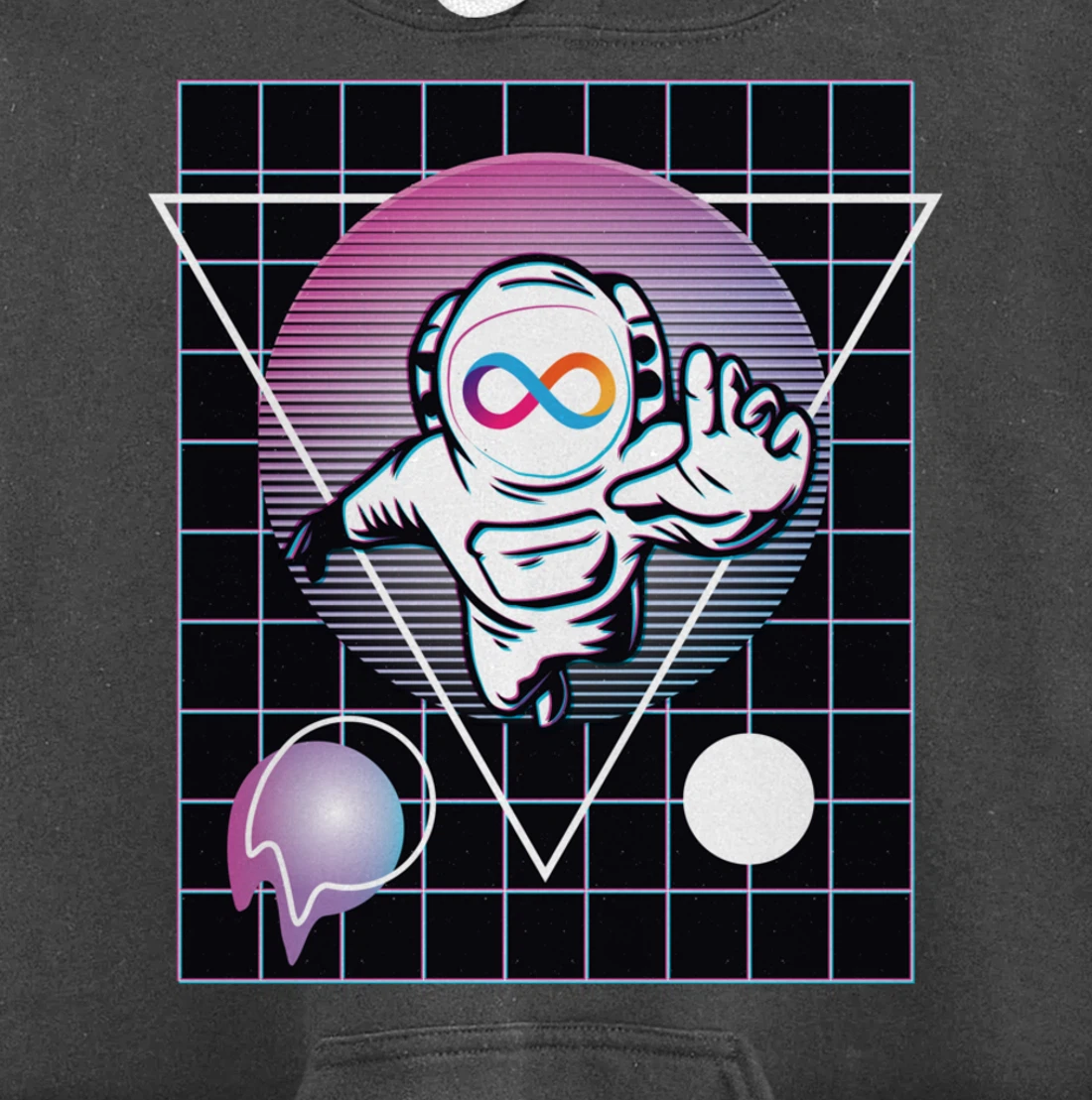 Internet Computer Crypto Astronaut Outer Space Pullover Hoodie
