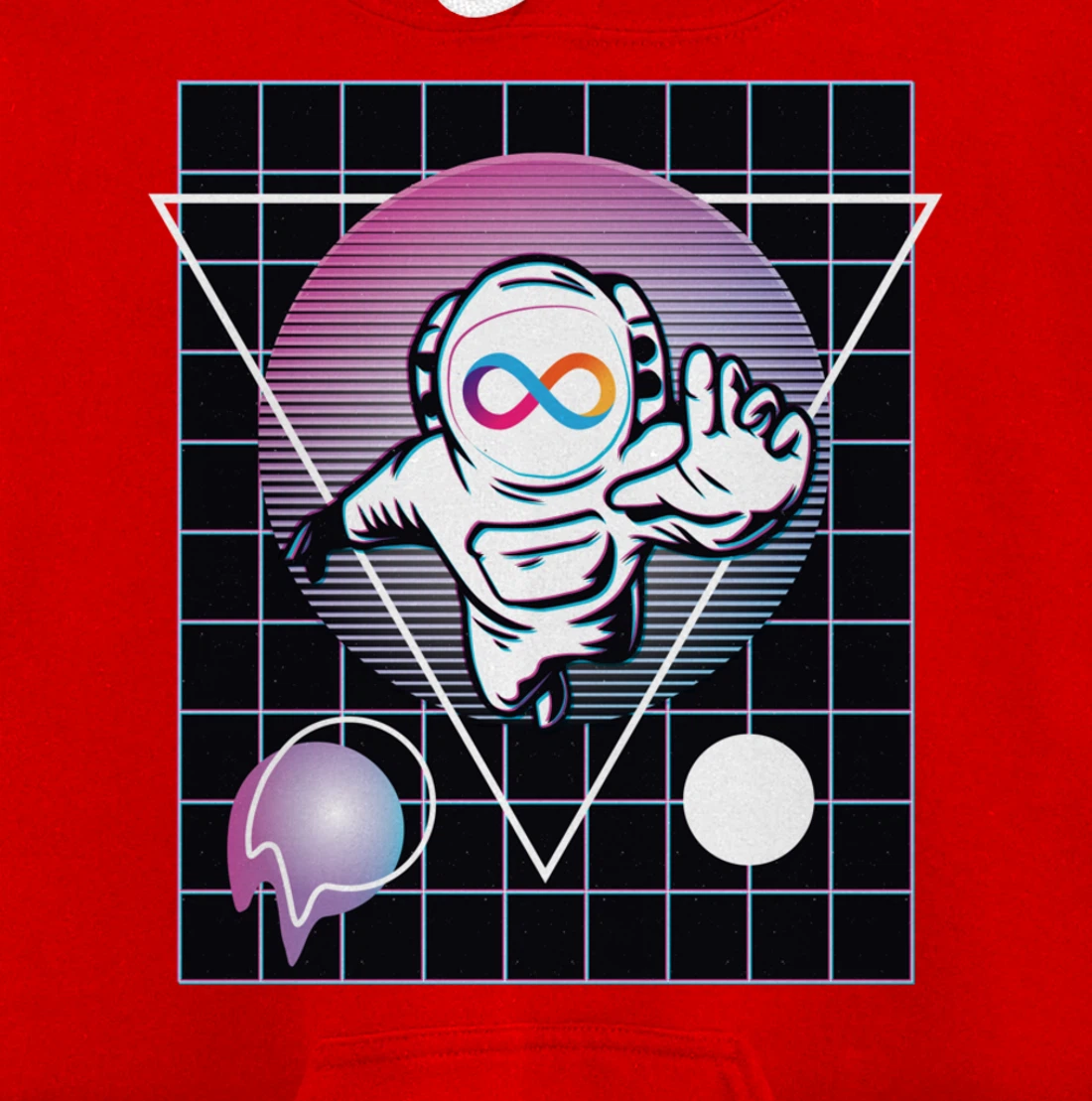 Internet Computer Crypto Astronaut Outer Space Pullover Hoodie