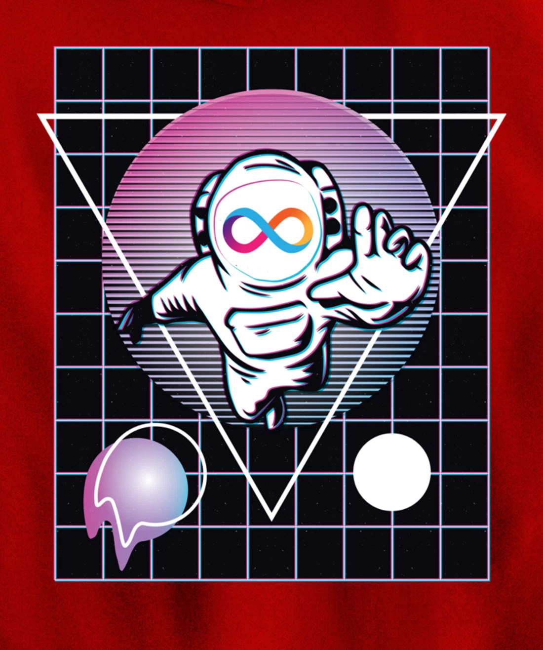 Internet Computer Crypto Astronaut Outer Space Pullover Hoodie