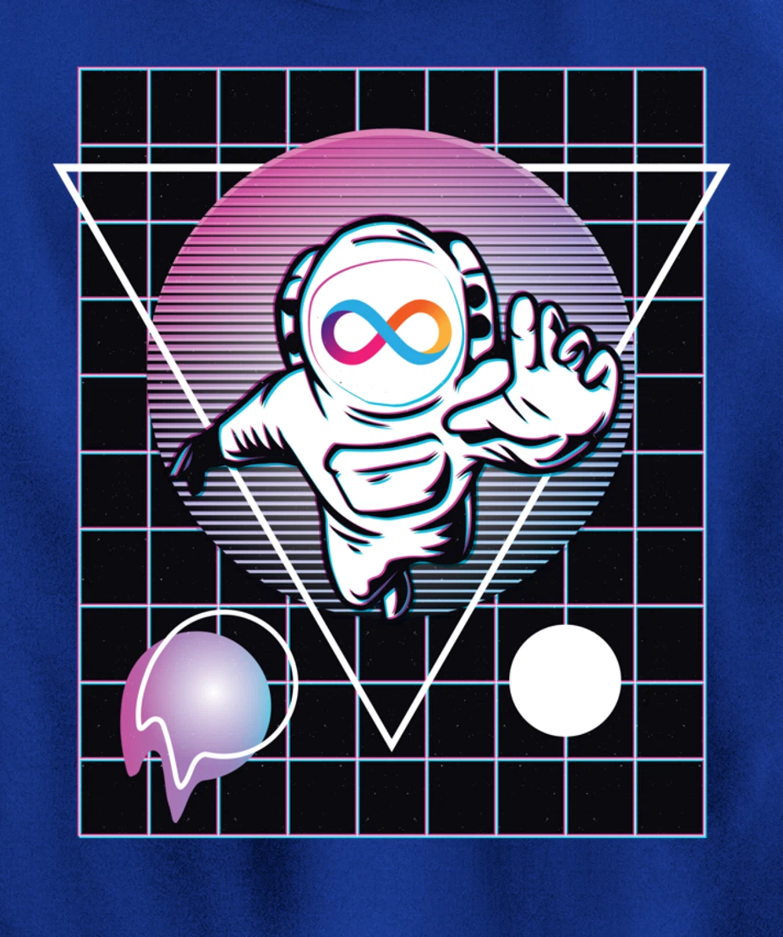 Internet Computer Crypto Astronaut Outer Space Pullover Hoodie