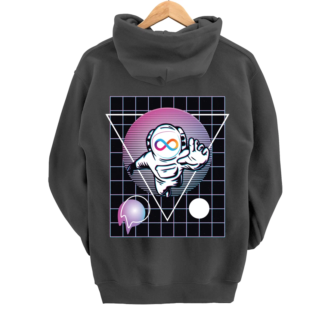Internet Computer Crypto Astronaut Outer Space Pullover Hoodie