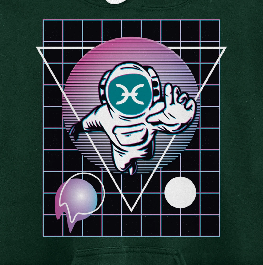 Holo Crypto Astronaut Outer Space Pullover Hoodie