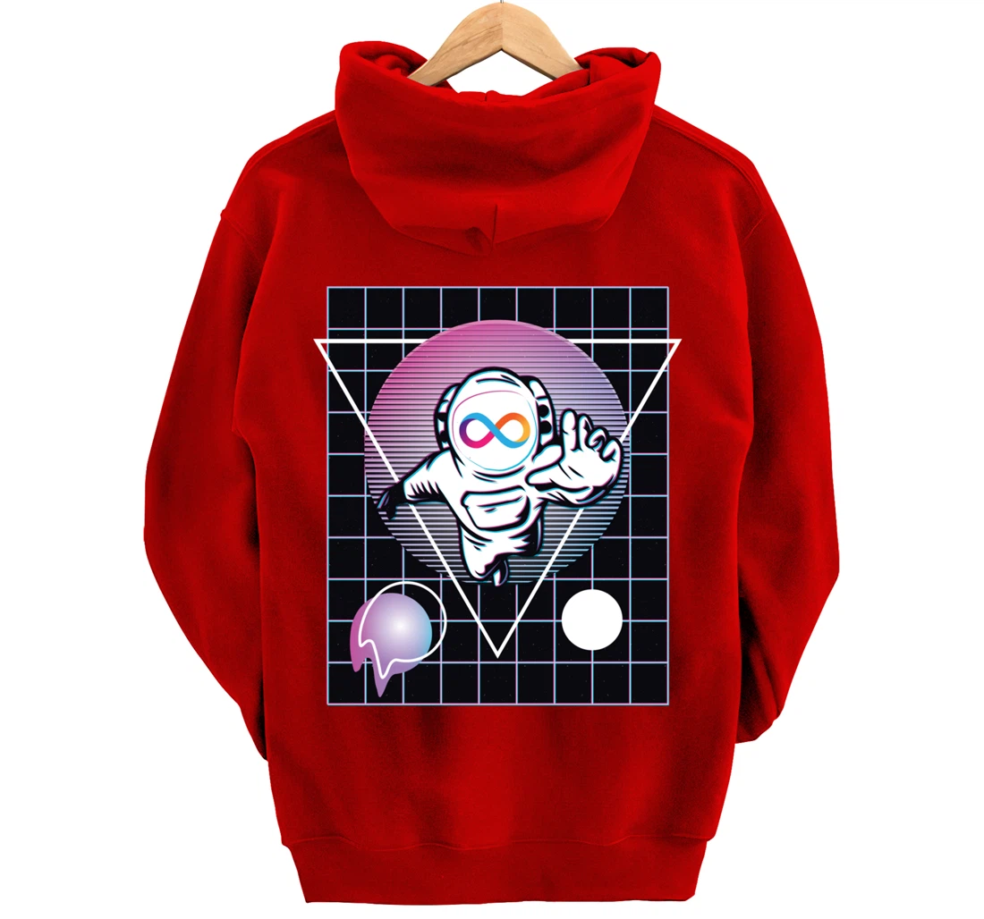 Internet Computer Crypto Astronaut Outer Space Pullover Hoodie
