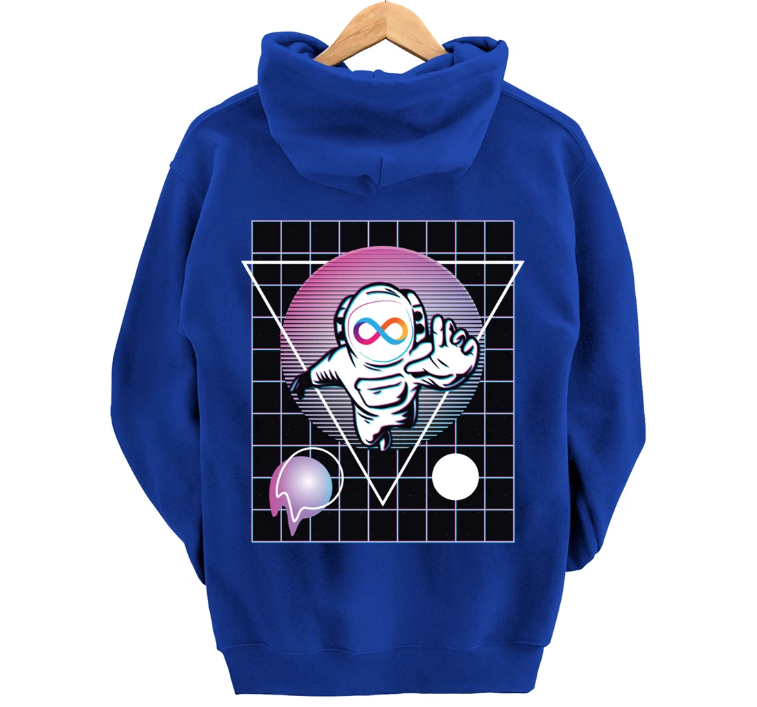 Internet Computer Crypto Astronaut Outer Space Pullover Hoodie
