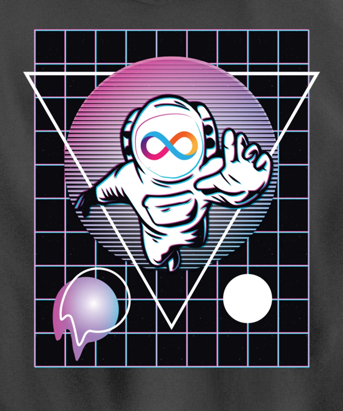 Internet Computer Crypto Astronaut Outer Space Pullover Hoodie