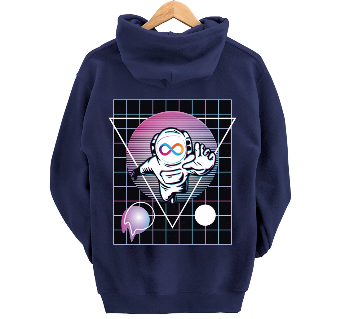 Internet Computer Crypto Astronaut Outer Space Pullover Hoodie