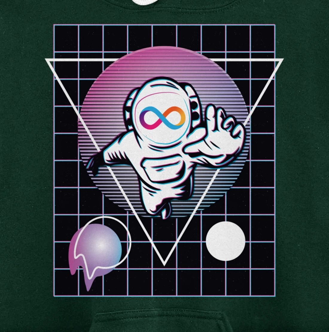 Internet Computer Crypto Astronaut Outer Space Pullover Hoodie