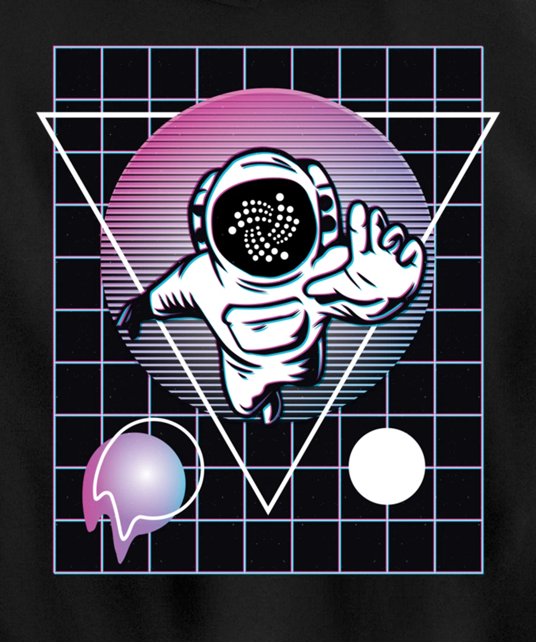 IOTA Crypto Astronaut Outer Space Pullover Hoodie