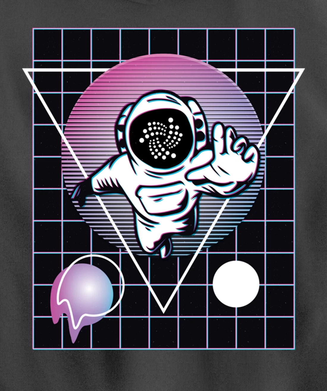 IOTA Crypto Astronaut Outer Space Pullover Hoodie