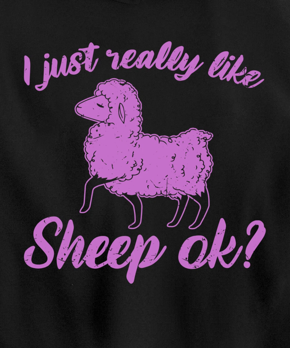 I Just Really Like Sheep Pullover Hoodie