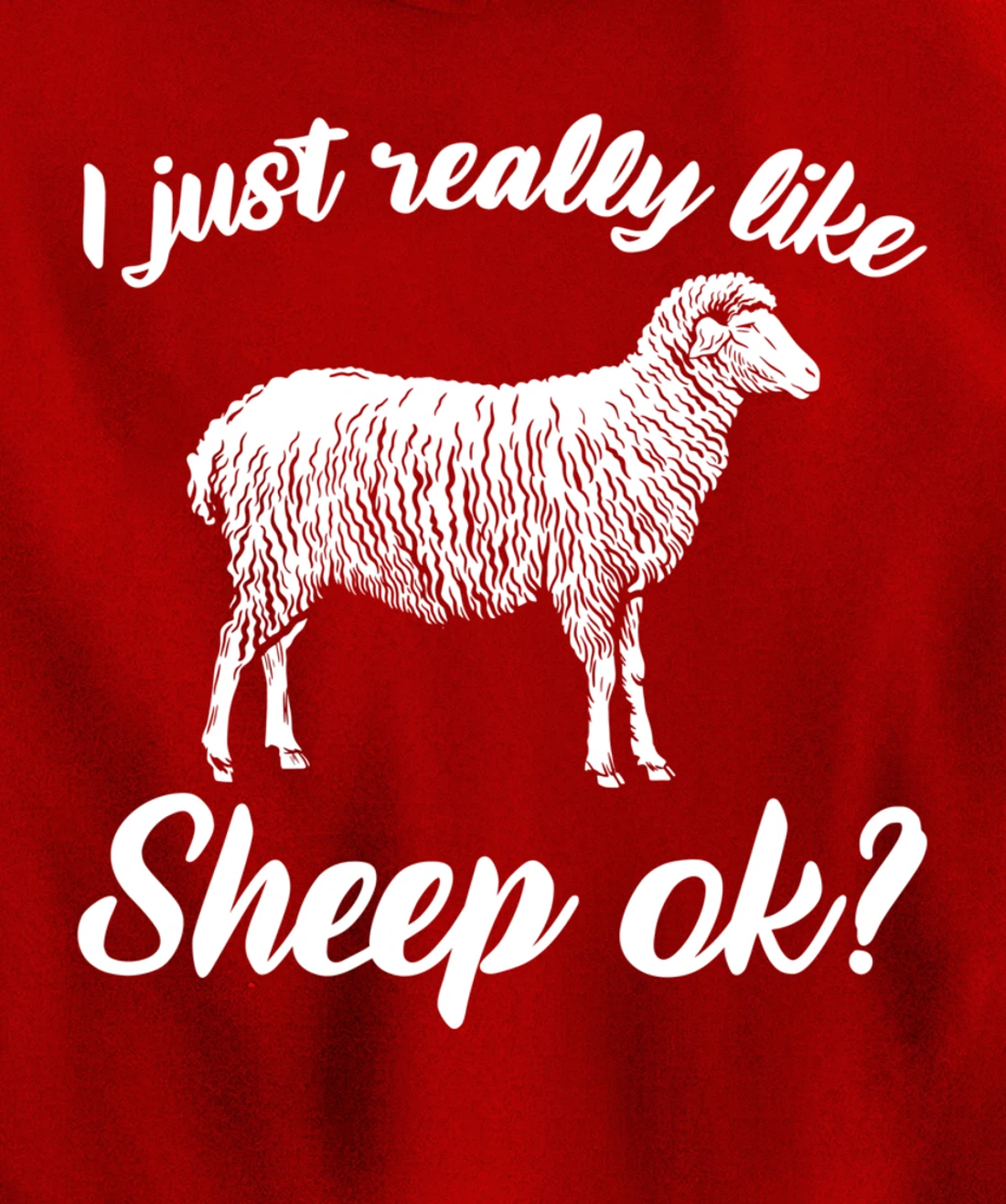 Funny Farming Animals I Just Really Like Sheep Pullover Hoodie